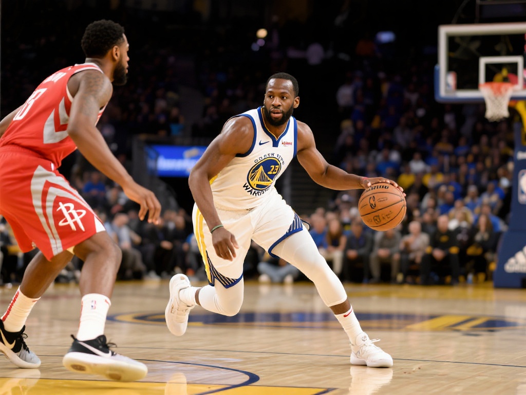 勇士大胜火箭,格林镜头前霸气喊晚安休斯顿 尤其是格林,在防守端充分发挥了自己的作用